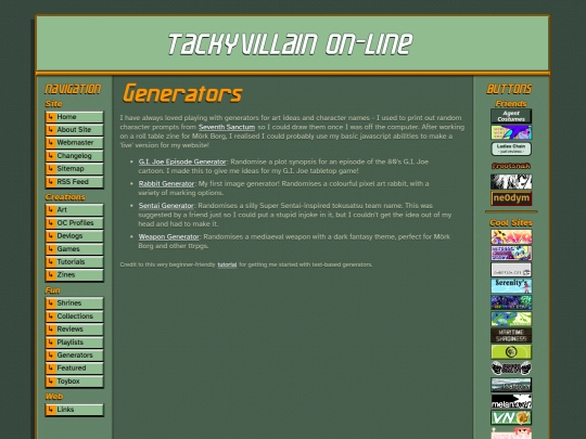 generators screenshot