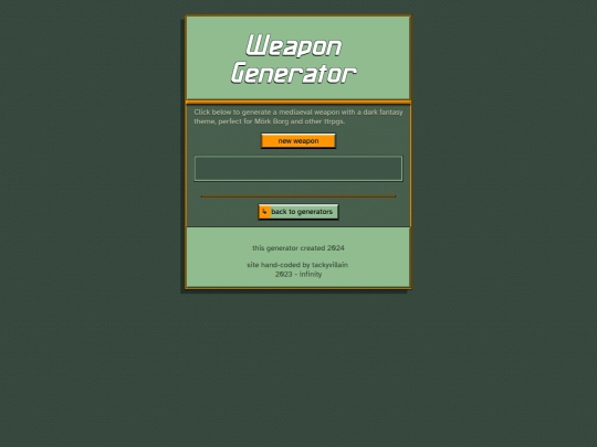 generators/genweapon screenshot