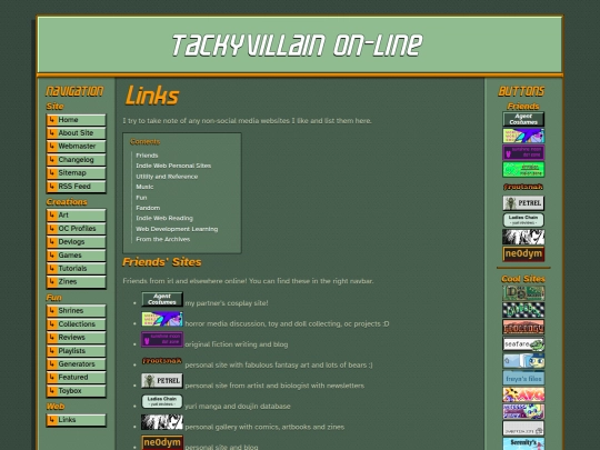 links screenshot