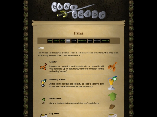 shrines/runescape/items screenshot