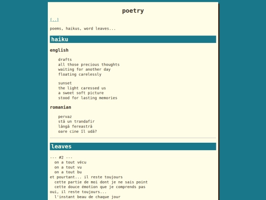poetry screenshot