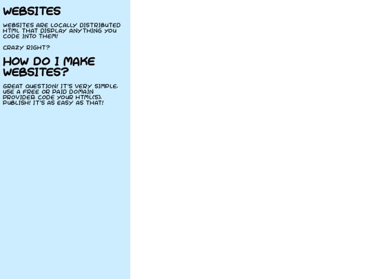 Websites screenshot