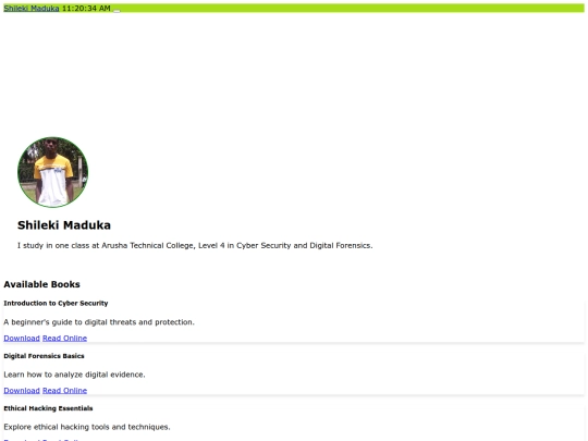index screenshot