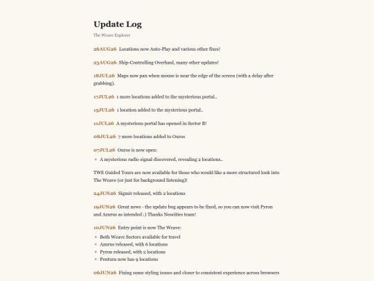 updatelog screenshot