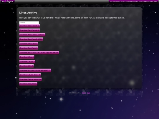 linux.aspx screenshot