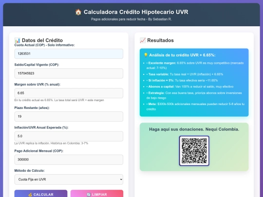 CalculadoraUVR screenshot