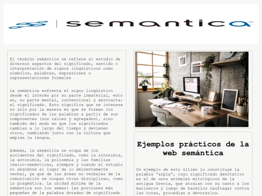 semantica screenshot