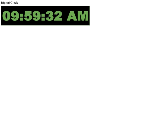 DigitalClock screenshot