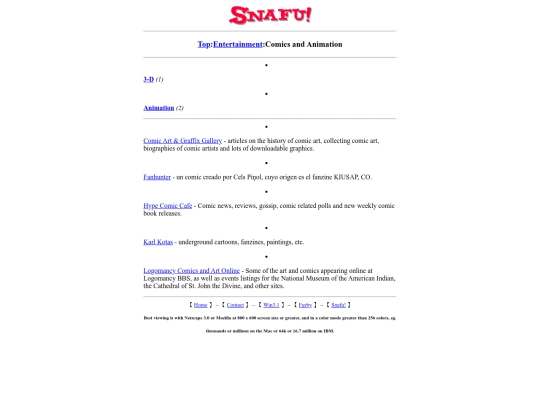 Snafu/Entertainment/Comics_and_Animation/comics_and_animation screenshot