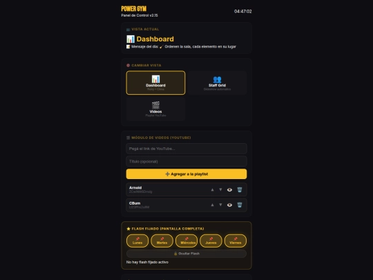 GYM/src/admin screenshot