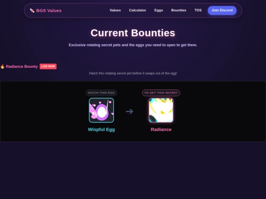 bounties screenshot