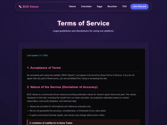 tos screenshot