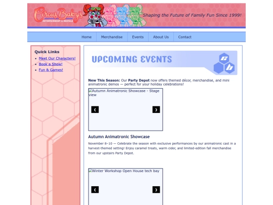 events screenshot