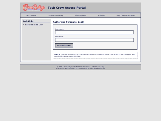 techcrew/login screenshot