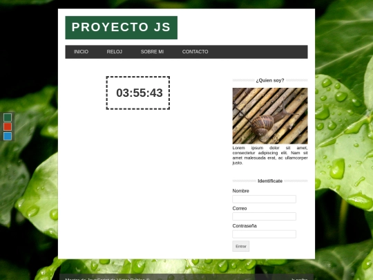 proyecto/reloj screenshot