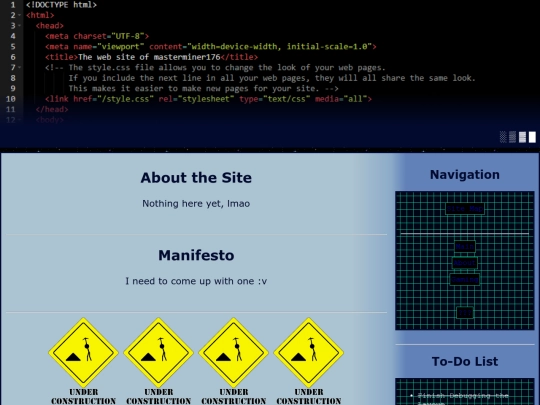 About/Manifesto screenshot