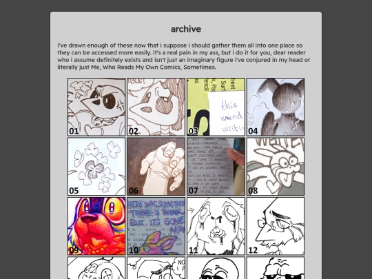 comics/archive screenshot