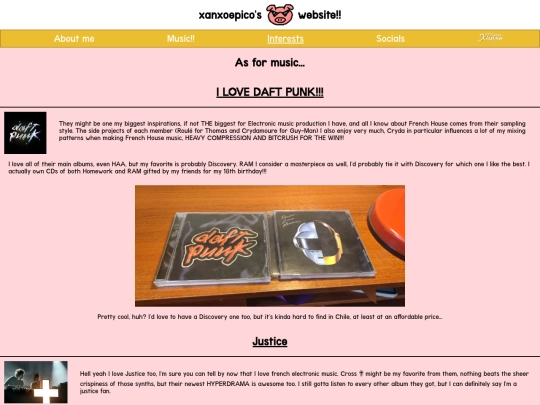 interests screenshot