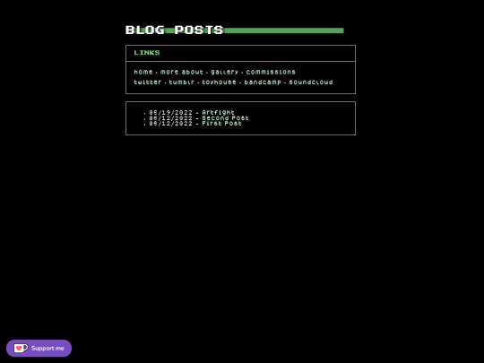 posts screenshot