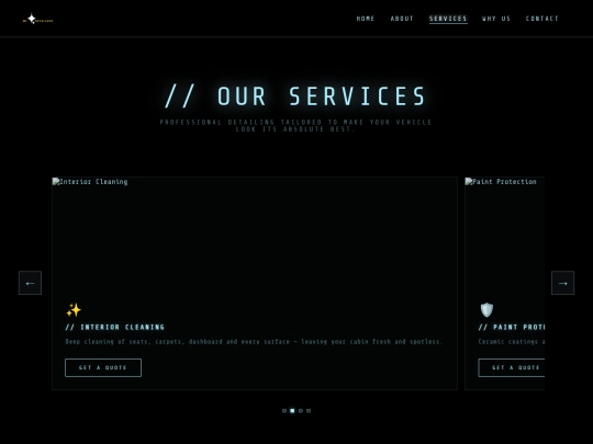 services screenshot