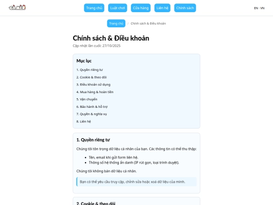 policy screenshot