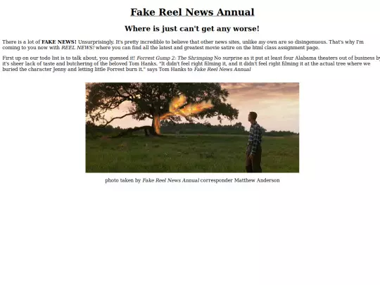 Articles/FakeReelNews/FakeReelNews screenshot