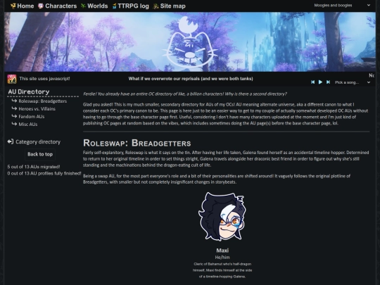 characters/audirectory screenshot