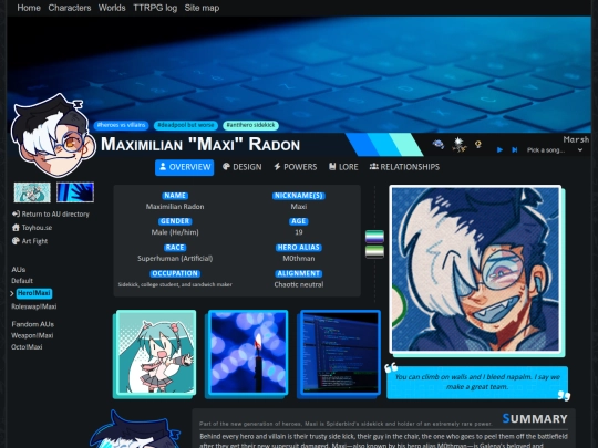 characters/originalverse/maxi/heroesvillains screenshot