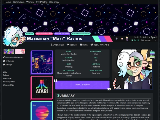 characters/originalverse/maxi/splatoon screenshot
