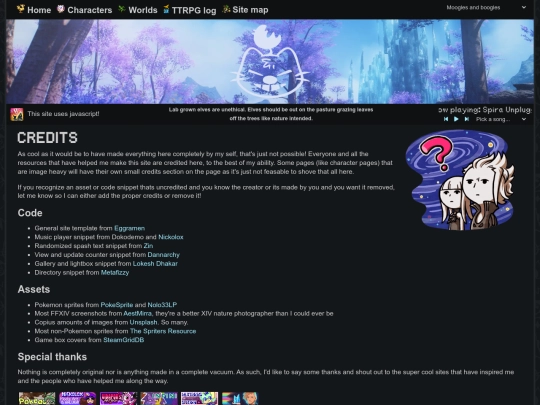 credits screenshot