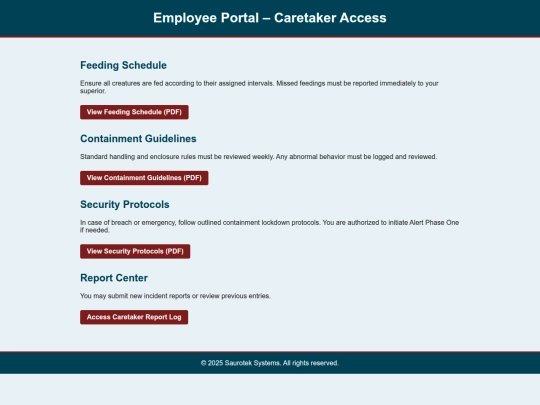 Caretaker screenshot
