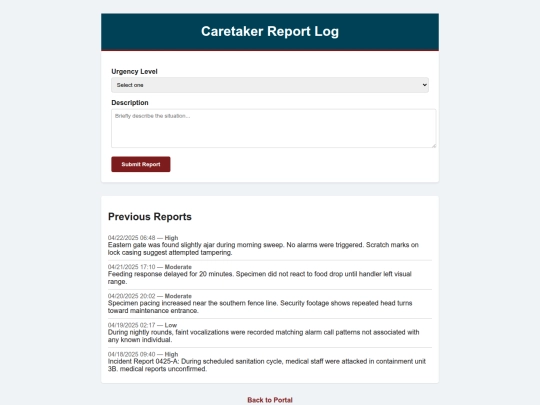 CaretakerReports screenshot
