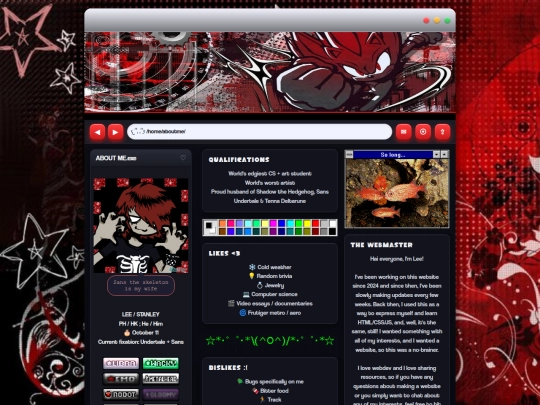 home/aboutme screenshot