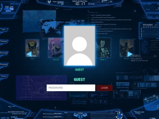 login screenshot