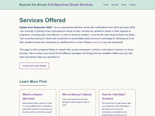 services screenshot