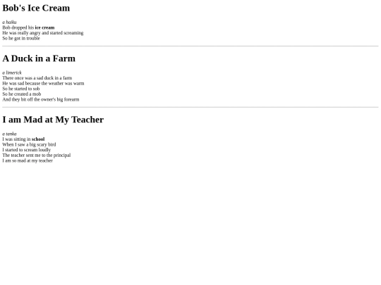 Teal Poems screenshot