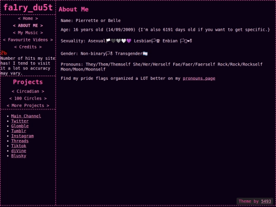 aboutme screenshot