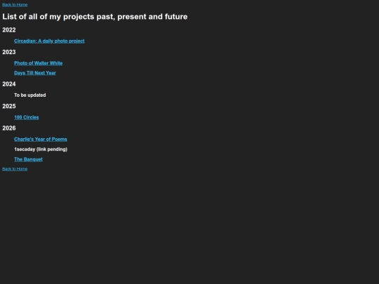 projects screenshot