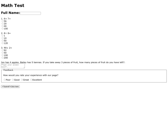 test screenshot