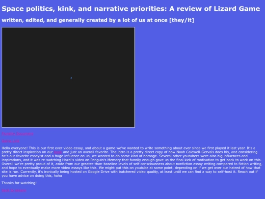 lizard-game-essay screenshot