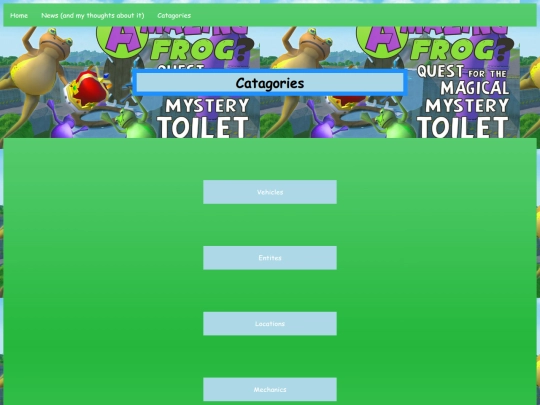 amazingfrogcatagories screenshot