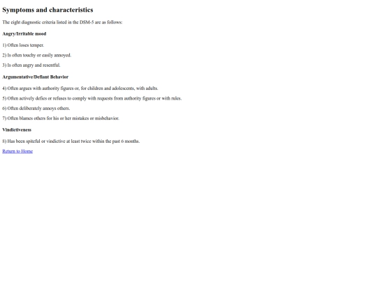 02symptoms screenshot