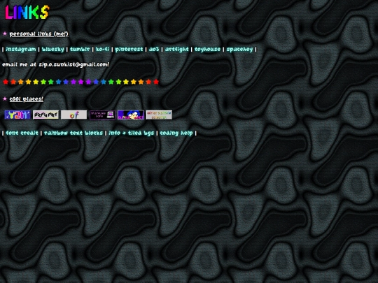links screenshot