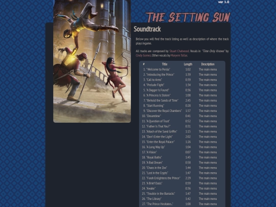 soundtrack screenshot