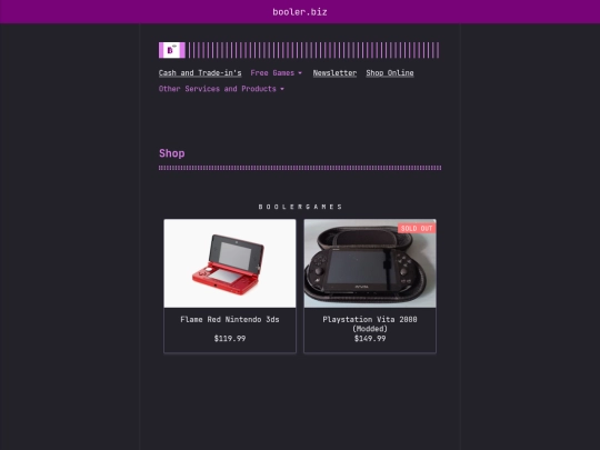 online-shop screenshot