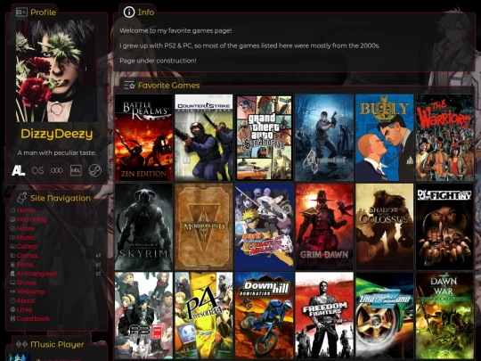 games/favorite-games screenshot