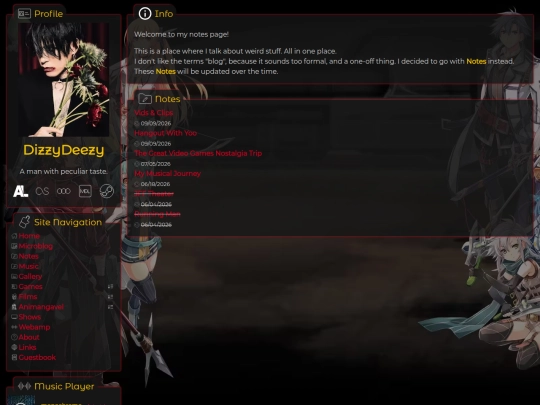 notes screenshot