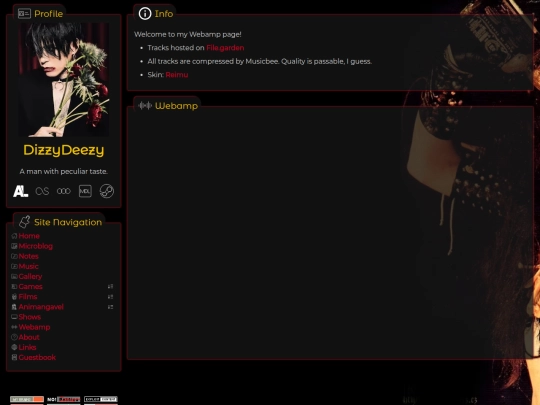 webamp screenshot