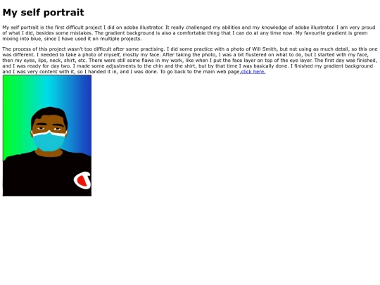 selfportrait screenshot