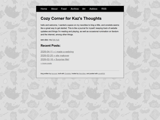blog screenshot